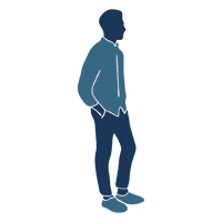 Standing Boy Vector PNG File HD