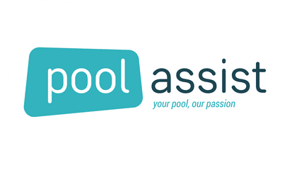 Poolassist Logo Colored Trapezoid - Horizontal Png