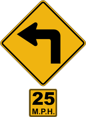 Signs - Turn Left Png