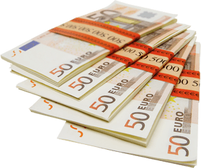 Pile Of 500 Euro Notes Transparent Png - Euros Png