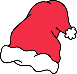 Santa Hat Clipart - Clip Art Png