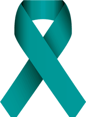 Ovarian Cancer Ribbon Png Free - Teal Ribbon Sexual Assault