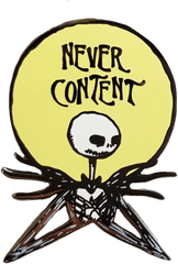 Never Content Jack Skellington Pin - Jack Skellington Cartoon Png