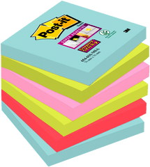 Super Sticky Notes Miami Collection - Post It BlÃ¶cke Png