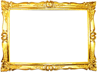 Golden Frame Transparent - Gold Picture Frame Png