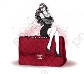 Women Fashion Clipart Free Png Images - Fashion Bag Logo Png