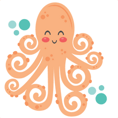 Pin - Octopus Cute Clipart Png