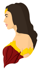 Wonder Woman Sticker - Just Stickers Woman Sticker Png