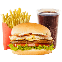 King Whopper Sandwich Mcdonald'S Fries Cheeseburger French - Free PNG