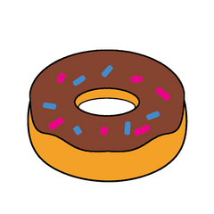 Doughnut Clipart Food Snack Fast - Food Cartoon Food Clipart Clipart Food Donuts Png