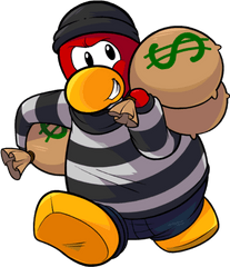 Run Robber Png - Club Penguin Transparent Background