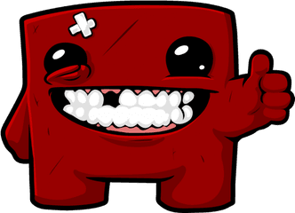 Super Meat Boy Logo Png Transparent