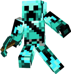 Diamond Creeper New Generation En 2020 Skins De Minecraft - Minecraft Skins Diamond Creeper Png