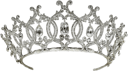 Silver Diamond Diadem Crown Brilliant Qween King - Tiara Png Picsart