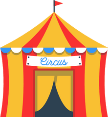 Circus Leisure Entertainment Tent Buildings - Circus Icon Png