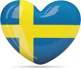 Heart Icon Illustration Of Flag Sweden - Vietnam Png