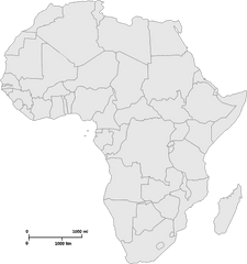 Blank Map - Blank Map Of Africa Png