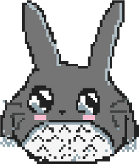 Download Hd Little Totoro - My Neighbor Totoro Transparent Domestic Rabbit Png