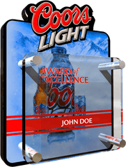 Crystal Trophies Png Coors Light