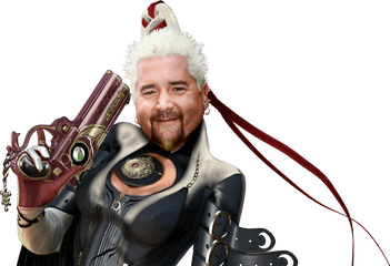 Guy Fieri As Baoynetta From The Video - Halloween Costume Super Smash Bros Png