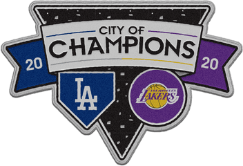 Los Angeles Dodgers X Lakers 2020 City - 2020 Champions Dodgers And Lakers Png