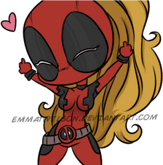 Chibi Deadpool Drawings Clipart - Full Size Clipart Easy Cartoon Deadpool Drawing Png