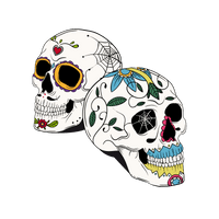 Tattoo Skull La Calavera Catrina Vector Human - Free PNG