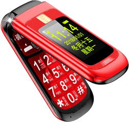 Newman L660 Flip Phone Telecommunications Telecom - Clamshell Design Png