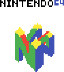 Pixilart - N64 Logo By Hackergodpixel Vertical Png