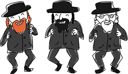 Png Jewish People Dancing U0026 Free Dancingpng - Jews Clipart