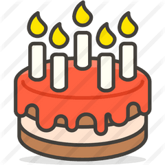 Birthday Cake - Free Food Icons Cake Emoji Transparent Png