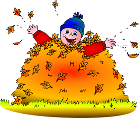 Autumn Children Clipart - Clip Art Autumn Activities Png