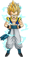 Download Dragon Ball Z Gotenks Ssj2 Png Image With No - Gotenks Ssj 2