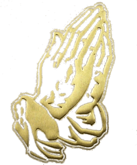 26 Cliparts Praying Hands And Cross Clipart Transparent - Gold Praying Hands Png