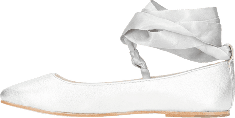 Melly 4 Talca Silver Ribbon - Shoe Png