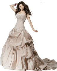 Wedding Dress Transparent Background - Selena Gomez Dress Hd Png