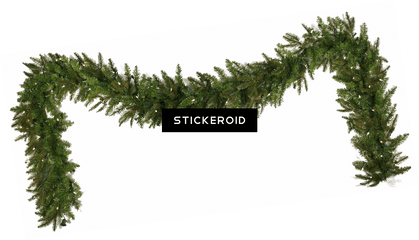 Garland Christmas Simple - Christmas Garland Images Download Png