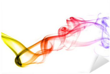 Colorful Smoke Isolated - We Live To Change Color Gradient Png