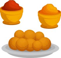 Makar Sankranti Yellow Orange Food For Happy Holiday - Free PNG