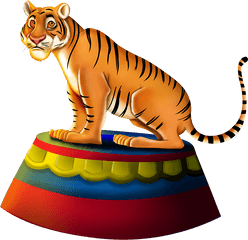 Circus - Skill Game Character Tiger On Risd Portfolios Siberian Tiger Png