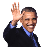 Barack Waving Hand Obama PNG File HD
