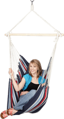 Blue Sky Hammocks Cotton Chair Hammock - Hammock Png