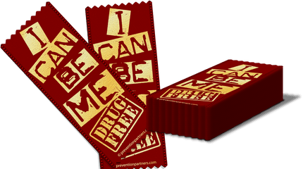 Red Ribbon I Can Be Me Drug Free U2013 Prevention Partners - Clip Art Png