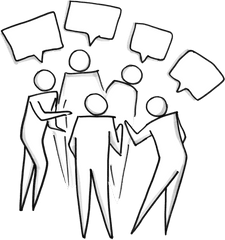 Cartoon Png Image - Group Of People Talking Cartoon