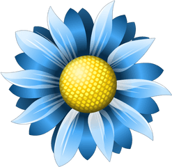 Flower Icon Png - Icon Flower Blue Png