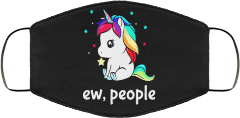 Unicorn Ew People Face Mask - Unicorn Ew People Mask Png