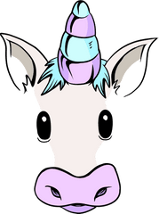 Unicorn Face - Unicorn Png