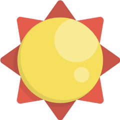 Sunny Sun Png Icon - Circle