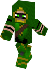 Green Arrow Skin - Glass Skin Minecraft Pc Png