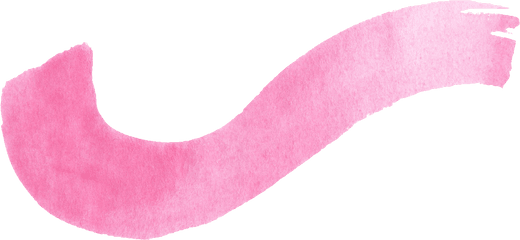 39 Pink Watercolor Brush Stroke - Headband Png